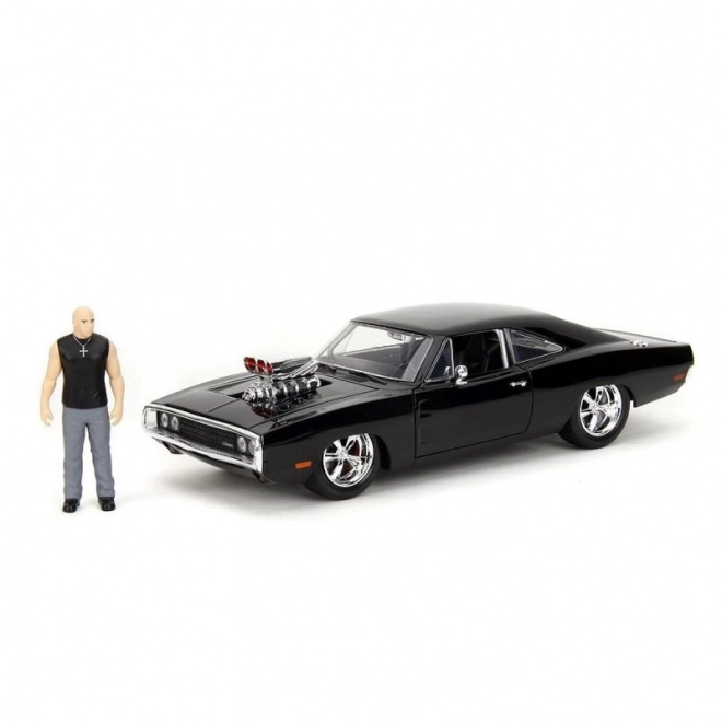 Snel en Furious auto 1970 Dodge Charger 1:24 + figuur Dominic Toretto