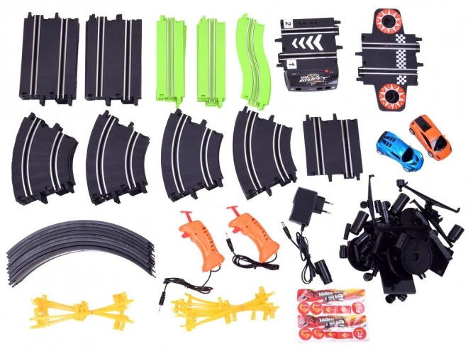 Large Racing Track with 2 Cars, Track Length 787 cm