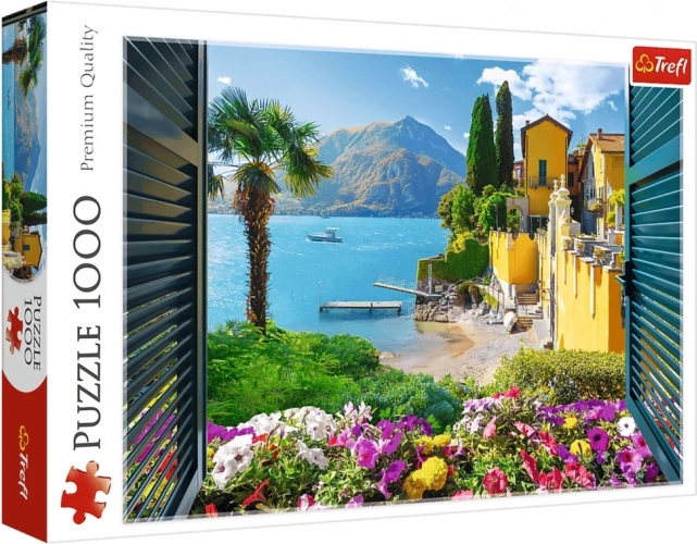 Puzzel 1000 stukjes – uitzicht op het Comomeer Trefl