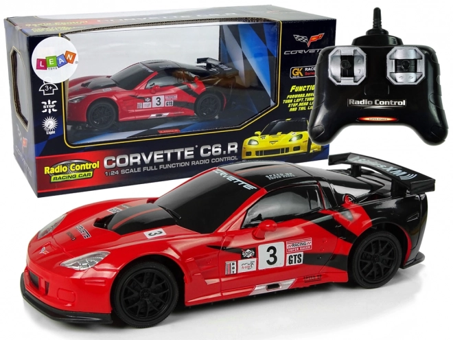 Sportscar R/C 1:24 Corvette C6.R red with lighting