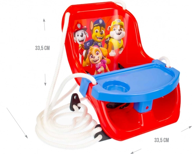 Swing with table Paw Patrol for the smallest