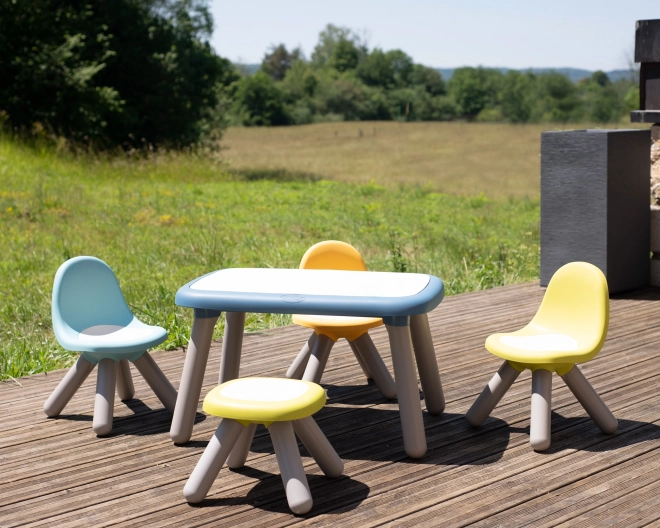 Blauwe kindertuin tafel Smoby