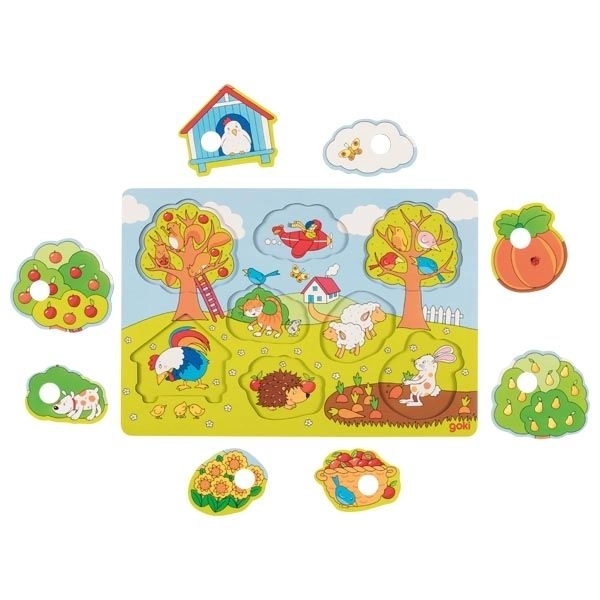 Goki Wooden Puzzle In the Garden