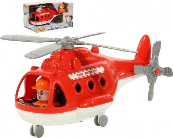 Alpha Firefighters Helicopter for children from 3 years