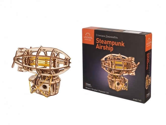 Ugears Houten 3D Mechanische Bouwdoos STEAMPUNK LUCHTSCHIP