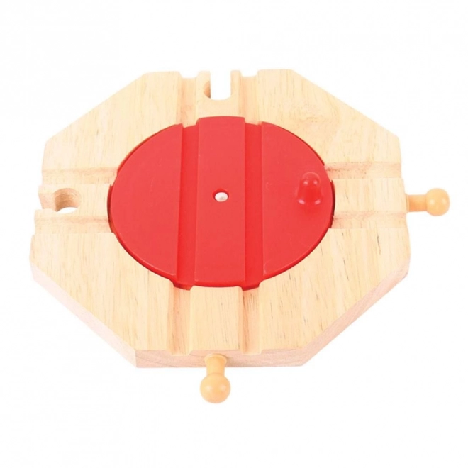 Bigjigs Rail Draaischijf met 4 uitgangen
