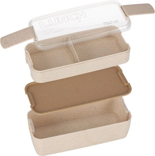 Twee-laagse bento-oplossing met compartimenten