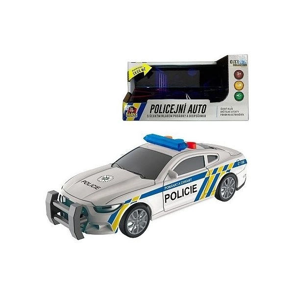 Voiture de police à friction avec lumière et son