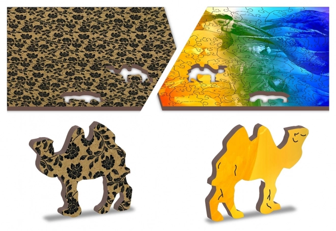 Houten puzzel Vogels Paradijs 2-in-1