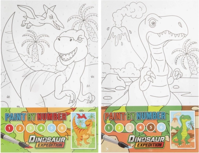 Peinture par numéros - Dinosaures