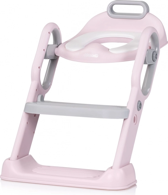 Toiletverhoger met trapje Flippy roze