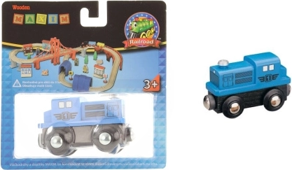 Maxim diesel-locomotief blauw