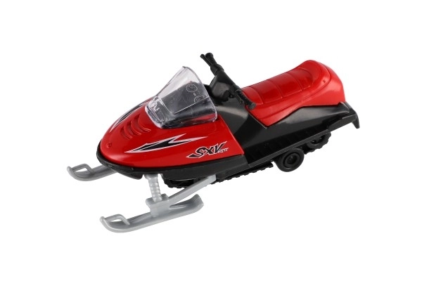 Toy snow scooter metal/plastic 13 cm, wind-up, 6 colors