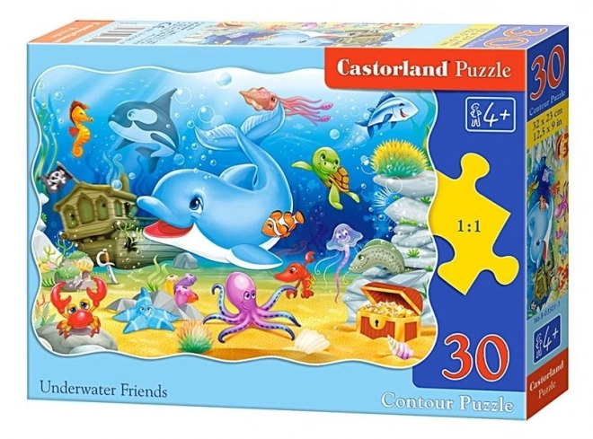 Puzzel 30 stukken Onderzeese Vrienden