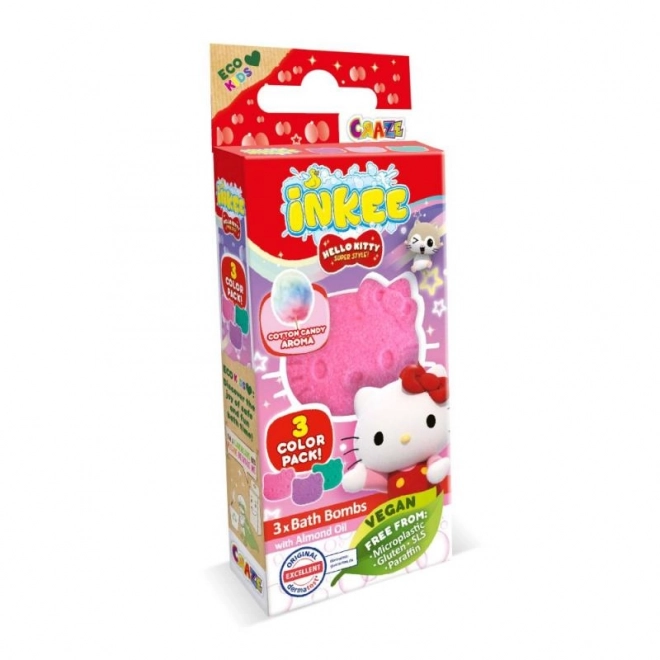 INKEE - Mini pack bombe effervescente - Hello Kitty