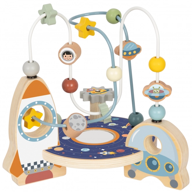 Houten raketlus van Tooky Toy