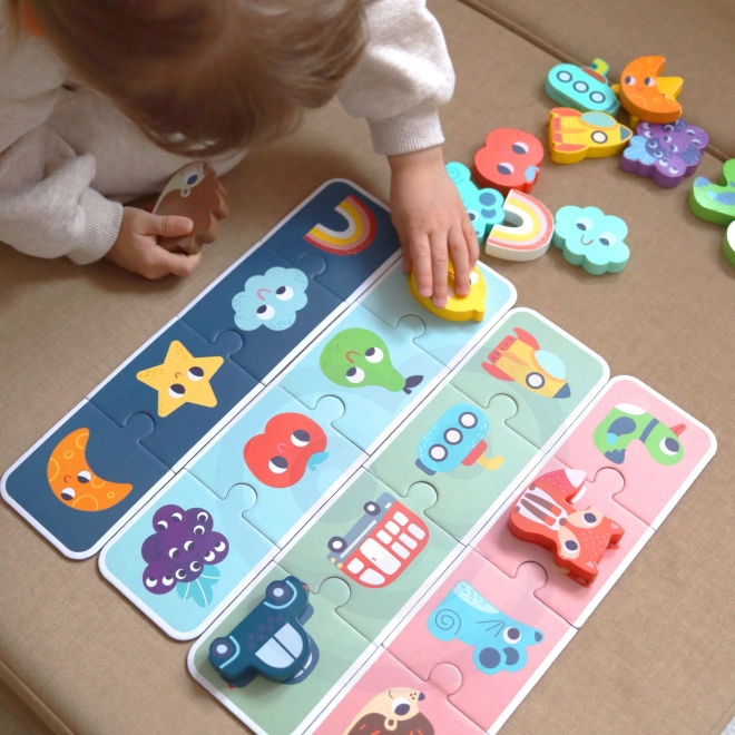 Woopie Groene Houten Pexeso - Tastbare Puzzel