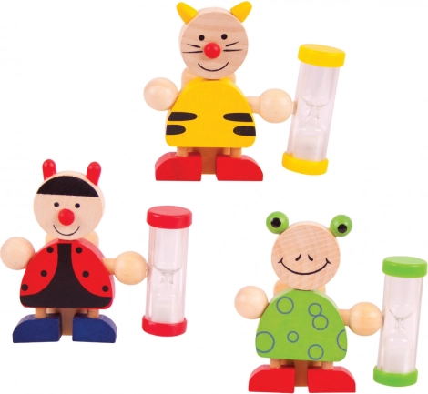 Support de brosse à dents avec sablier pour enfants