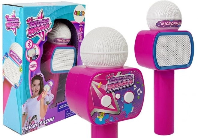 Kinder Karaoke Mikrofon Bluetooth rosa
