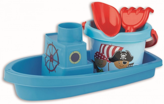 Androni zandbak piratenset met boot