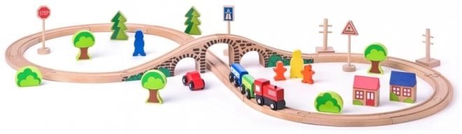 Woody Treinbaan "Acht" 40 stukken