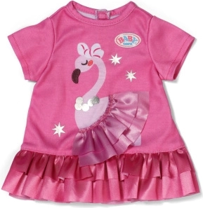 Baby born dress with flamingo for 43 cm doll