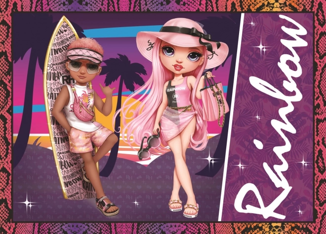 Puzzle 4in1 Modern Dolls Rainbow High
