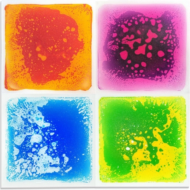 Tapis sensoriels moelleux Tullo - 4 pièces