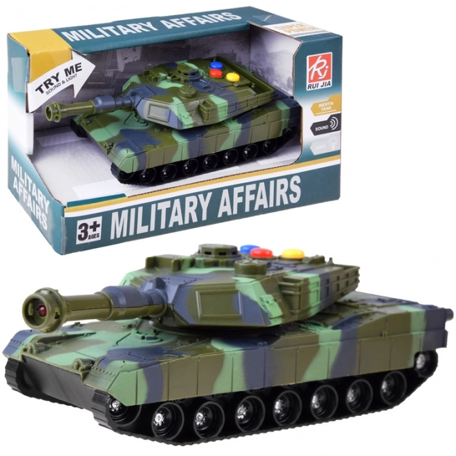 Militaire tank met licht- en geluidseffecten