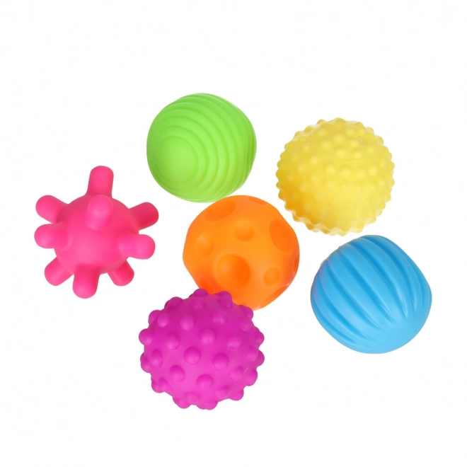 Zachte sensorische ballen 6 stuks