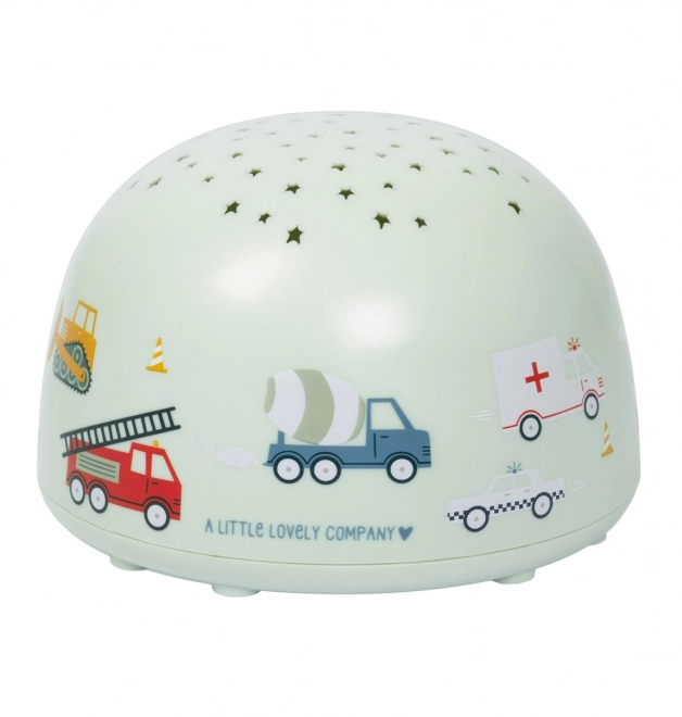 A Little Lovely Company Lampe mit Projektor – Fahrzeuge
