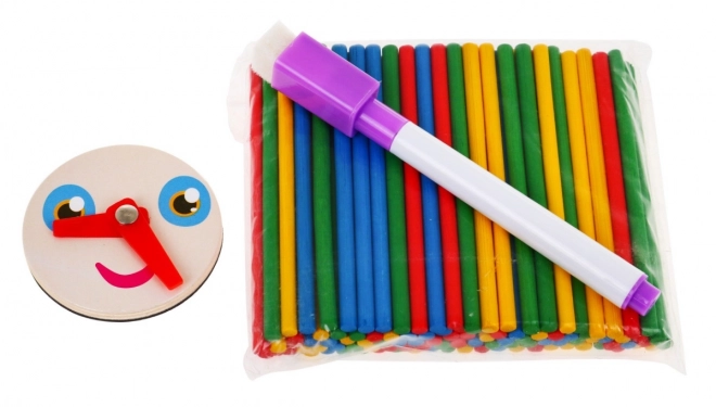 Houten magnetisch bord voor kinderen 3+ Educatieve set + accessoires