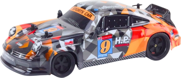Voiture RC télécommandée 1:18 pneus drift en caoutchouc orange