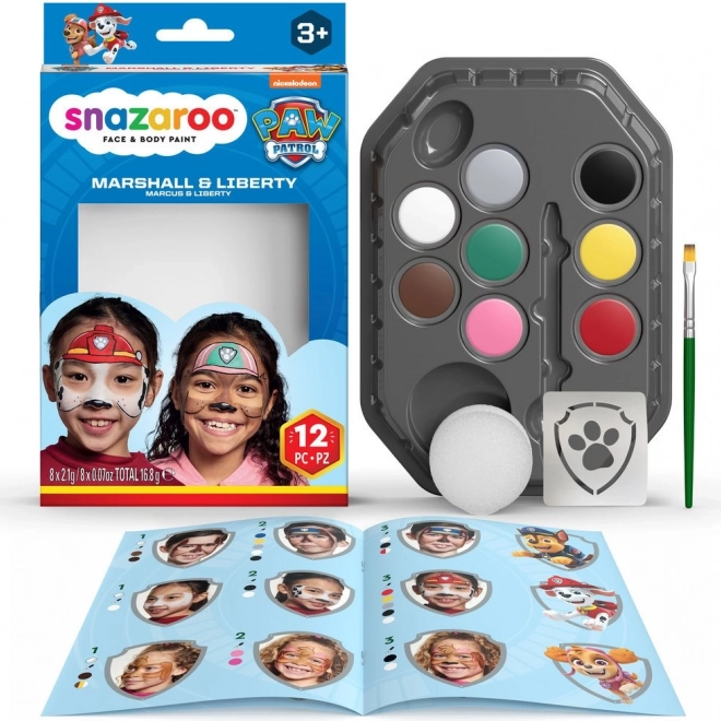 Set gezichtsverf Paw Patrol Marshall en Liberty