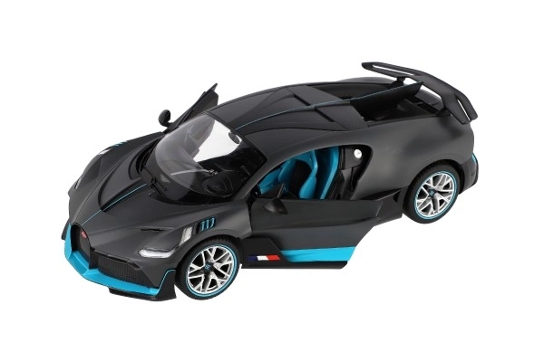 Auto RC Bugatti Divo grijze kunststof 32cm 2,4GHz op afstandsbed. op batterij in doos 43x18x25cm