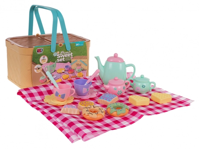 Set de pique-nique avec panier + accessoires