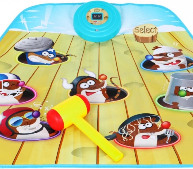 Whack-a-Mole Game – interactive mat with hammer for kids 3+