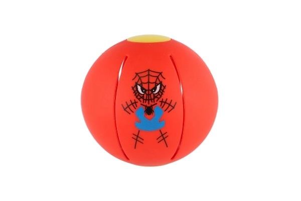 Flat Ball - Gooi de schijf, vang de bal! plastic 8cm 4 kleuren 12st in doos
