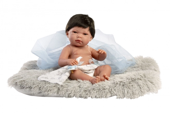 Realistische pop baby Llorens New Born Jongen met volledig vinyl lichaam 40 cm