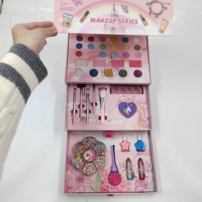 Make-up Nagelset 3-in-1 Sieradendoos Roze