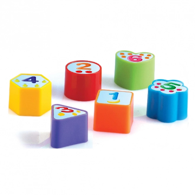 Insteekspeelgoed BABY bus voor de kleintjes oranje