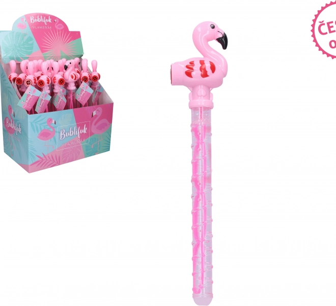 Bubble Maker Flamingo with Whistle