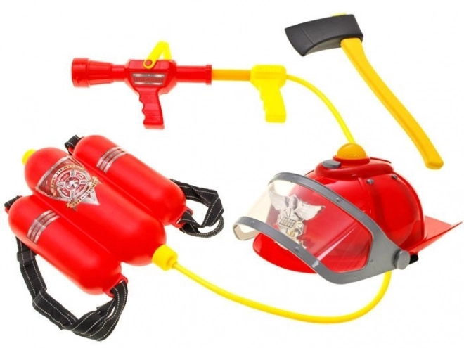 Brandweerset helm licht geluid blusser accessoires brandweer ZA1678