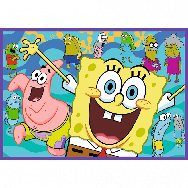 Puzzel 4x250 Gekke Wereld van SpongeBob