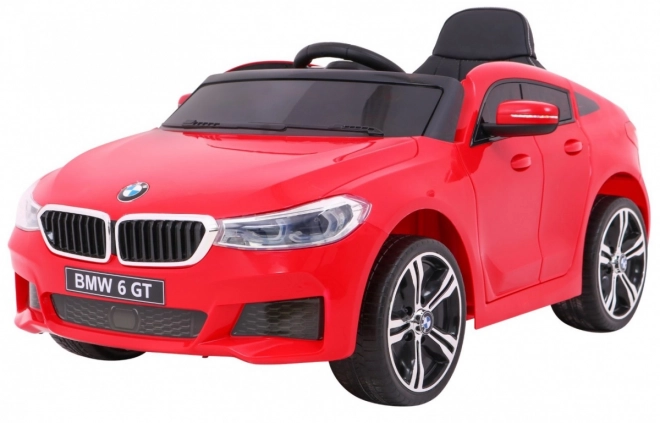 BMW 6 GT Batterieauto + Fernbedienung + sanfter Start + EVA + Gurte + LED MP3 – Rot