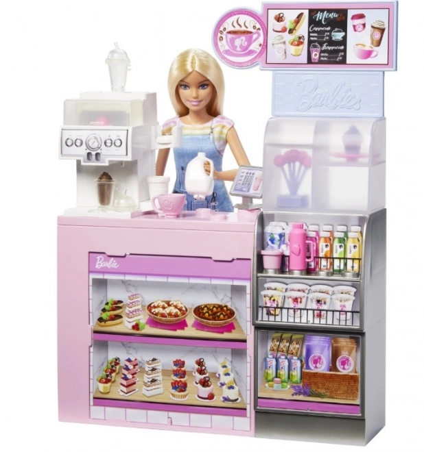 Barbie barista au café