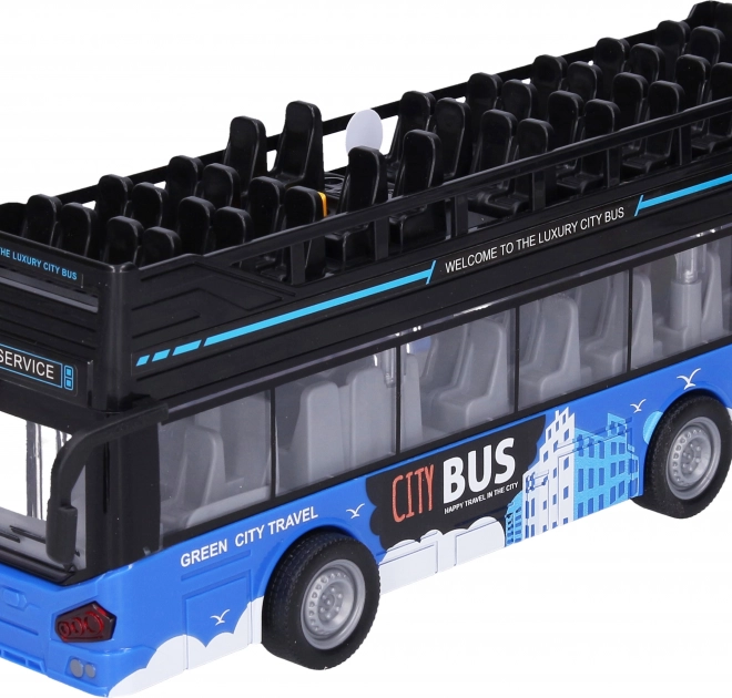 Dubbeldekker sightseeingbus met effecten 28 cm