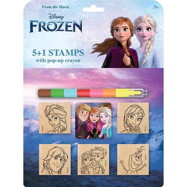 Stempelset met waskrijt Frozen - Frozen Kingdom