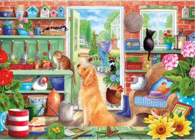Puzzle Parterres de jardin 1000 pièces de Gibsons