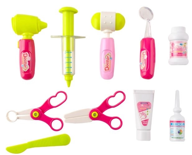 Kleine doktersset - roze karretje